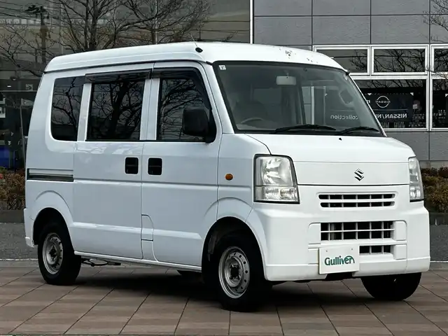 スズキ エブリイ PA 福島県 2010(平22)年 8.4万km スペリアホワイト オーディオ/「CD/AM/FM」/マニュアルエアコン/前後ドライブレコーダー/ドアバイザー/フロアゴムマット/鉄ホイール純正ホイールキャップ付