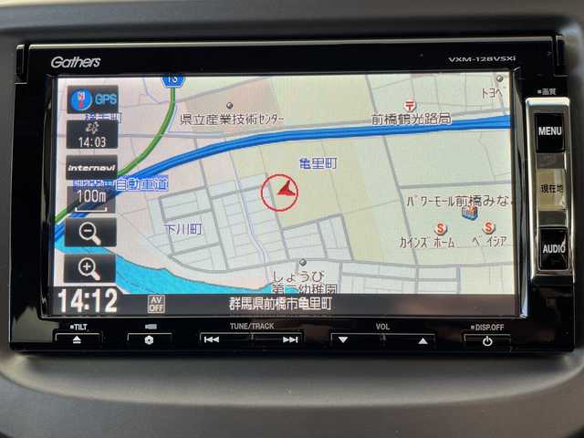 ホンダ フィット G 群馬県 2012(平24)年 1.3万km ピュアブルーメタリック 禁煙車　純正７インチナビ　盗難防止装置　ビルトインＥＴＣ　バックカメラ　ステアリングスイッチ　電動格納ミラー　パワーウィンドウ　オートエアコン　オートライト　スマートキー　ＨＩＤライト　ＥＣＯＮモード