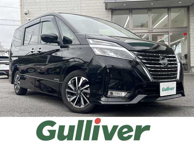 日産 セレナ ハイウェイスター V 愛知県 2021(令3)年 3万km ダイヤモンドブラック 社外SDナビ/（AM/FM/CD/DVD/BT/USB/フルセグ）/バックモニター/社外フリップダウンモニター/ETC/両側パワースライドドア/プロパイロット/LDW（車線逸脱警報）/LDP（車線逸脱防止支援）/BSW（後側方車両検知警報）/BSI/エマージェンシーブレーキ/クリアランスソナー/オートブレーキホールド/LEDヘッドライト/純正16インチAW/フロアマット/保証書/取扱説明書