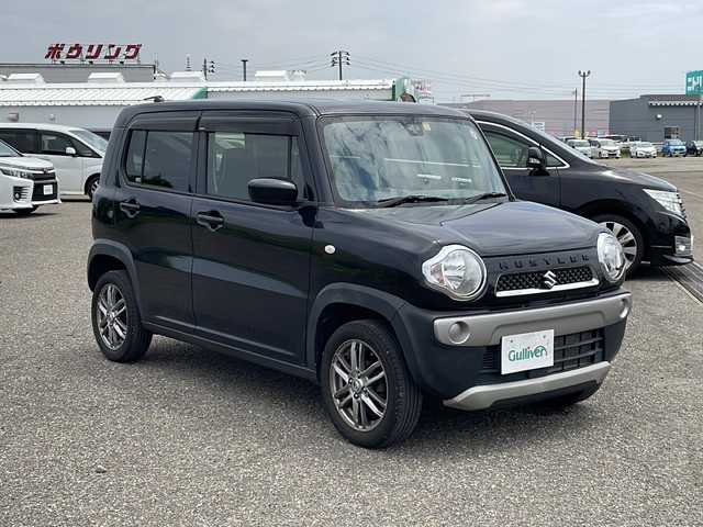 スズキ ハスラー G 新潟県 2016(平28)年 6.6万km ブルーイッシュブラックパール3 社外SDナビ(AVIC-RZ33)/CD/DVD/ワンセグテレビ/衝突被害軽減ブレーキ/ベンチシート/シートヒーター /ミラーヒーター/アイドリングストップ/スマートキー/プッシュスタート/社外15インチアルミホイール/15インチ冬タイヤ車載