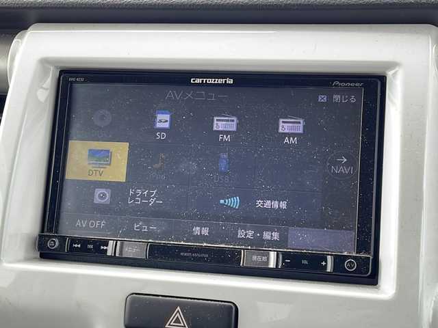 スズキ ハスラー G 新潟県 2016(平28)年 6.6万km ブルーイッシュブラックパール3 社外SDナビ(AVIC-RZ33)/CD/DVD/ワンセグテレビ/衝突被害軽減ブレーキ/ベンチシート/シートヒーター /ミラーヒーター/アイドリングストップ/スマートキー/プッシュスタート/社外15インチアルミホイール/15インチ冬タイヤ車載