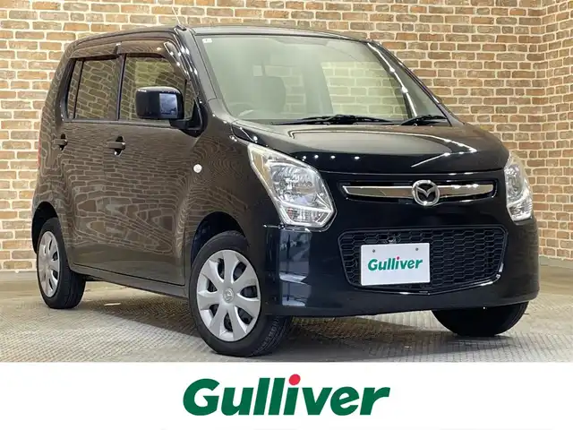 マツダ フレア XG 岩手県 2014(平26)年 10.7万km ブルーイッシュブラックパール3 ４WD/アイドリングストップ/シートヒーター/ヘッドライトレベライザー/ヒーター付きドアミラー/オートエアコン/助手席アンダーボックス/フロントベンチシート/純正フロアマット/CDオーディオ/純正ホイールキャップ