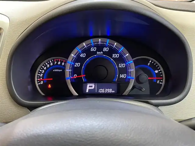 マツダ フレア XG 岩手県 2014(平26)年 10.7万km ブルーイッシュブラックパール3 ４WD/アイドリングストップ/シートヒーター/ヘッドライトレベライザー/ヒーター付きドアミラー/オートエアコン/助手席アンダーボックス/フロントベンチシート/純正フロアマット/CDオーディオ/純正ホイールキャップ