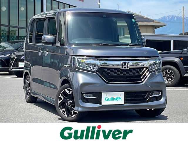 ホンダ Ｎ ＢＯＸ カスタム G L ターボ ホンダセンシング 長野県 2019(平31)年 4.2万km シャイニンググレーM 純正メモリナビ/Bluetooth接続/フルセグ/CD/DVD/両側パワースライドドア/コーナーセンサー/クルーズコントロール/ドライブレコーダー/バックカメラ/ステアリングスイッチ/パドルシフト/LEDヘッドライト/オートマチックハイビーム/オートライト/ETC/プッシュスタート/レーンキープアシスト
