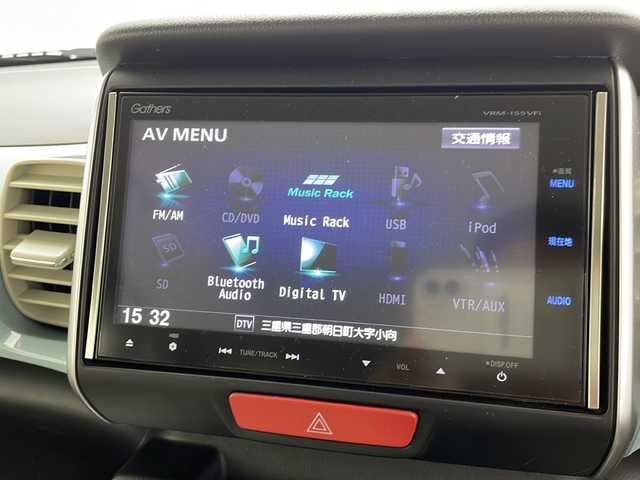 ホンダ Ｎ ＢＯＸ スラッシュ X 三重県 2015(平27)年 5.7万km ライトブルー 禁煙車/純正ナビ（VRM-155VFi）/・フルセグ・Bluetooth・CD・DVD・SD/バックカメラ/ステアリングヒーター/前席シートヒーター/CTBA/クルーズコントロール/ETC/前方ドライブレコーダー/置くだけ充電/本革巻きステアリング/オートライト/電子パーキング