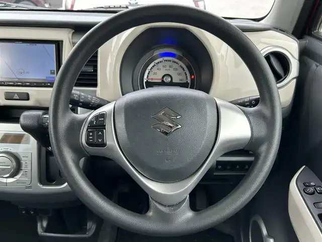 スズキ ハスラー G 滋賀県 2019(令1)年 4.3万km フェニックスレッドパール/ブルーイッシュブラックパール ガソリン（ハイブリッド）/2WD(FF)/CVT/社外7インチナビ【CN-E310D】/（FM/AM/CD/ワンセグ/Bluetooth）/プリクラッシュブレーキアシスト	/ブレーキアシスト	/レーンキープアシスト	/横滑り防止/アイドリングストップ/プッシュスタート/ヘッドライトレベリング/ステアリングスイッチ/ハロゲンヘッドライト/社外フロアマット/ドアバイザー/D/N席シートヒーター/オートエアコン/電動格納ミラー