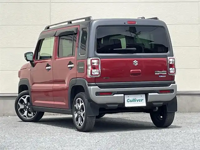 スズキ ハスラー Jスタイル ターボ 茨城県 2021(令3)年 5.3万km フェニックスレッドパール/ガンメタリック2トーンルーフ 9インチ メーカーOPナビ/全方位モニター/ドライブレコーダー 前方/ルーフレール/ハーフレザーシート/シートヒーター（D/N）/オートライト/ハイビームアシスト/LEDヘッドライト/プッシュスタート/スマートキー/純正15AW/ビルトイン ETC