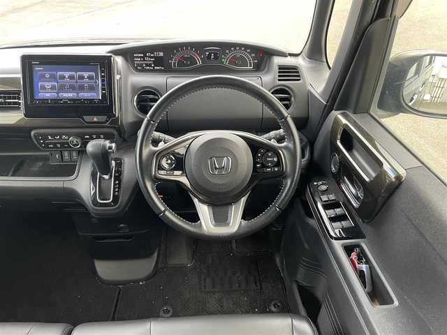 ホンダ Ｎ ＢＯＸ カスタム G L ターボ ホンダセンシング 千葉県 2018(平30)年 5.5万km プレミアムグラマラスブロンズP ワンオーナー/ホンダセンシング/純正ナビ（Bluetooth/SD/CD/DVD/フルセグTV)/前後ドライブレコーダー/両側パワースライドドア/バックカメラ/LEDヘッドライト/フォグランプ/オートライト/純正15インチアルミホイール/純正フロアマット/ドアバイザー/プッシュスタート/スマートキー/スペアキー1本/パドルシフト/ステアリングスイッチ/革巻きステアリング/取扱説明書/保証書