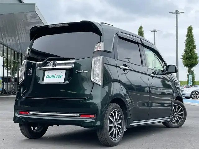 ホンダ Ｎ ＷＧＮ カスタム G Lパッケージ 千葉県 2016(平28)年 9.2万km ブリティッシュグリーンP ユーザー買取/禁煙車/純正ナビ/Bluetooth/CD/DVD/地上デジタル/クルコン/オートライト/スペアキー/取説・保証書