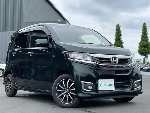 ホンダ Ｎ ＷＧＮ カスタム G Lパッケージ 千葉県 2016(平28)年 9.2万km ブリティッシュグリーンP ユーザー買取/禁煙車/純正ナビ/Bluetooth/CD/DVD/地上デジタル/クルコン/オートライト/スペアキー/取説・保証書