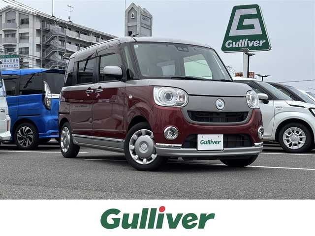 ダイハツ ムーヴ キャンバス G メイクアップ SA Ⅲ 大分県 2017(平29)年 6.9万km スムースグレーマイカメタリック/ファイアークォーツレッドメタリック 2トーン ・純正SDナビ(CD.DVD.BT.USB.HDMI)/・バックカメラ/・フルセグテレビ/・テレビキャンセラー/・両側パワースライドドア/・ETC/・ドライブレコーダー/・スマートアシスト/・リアセンサー/・オートハイビーム/・ステアリングリモコン