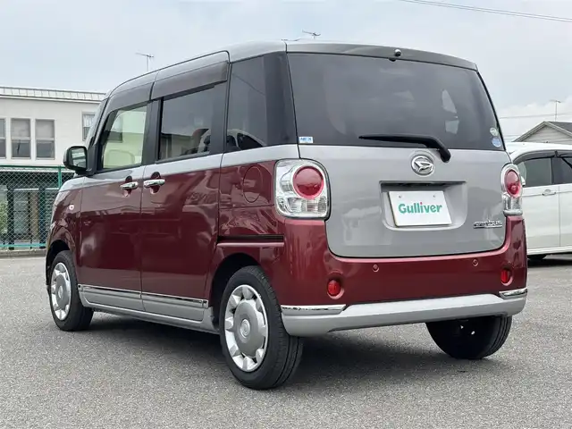 ダイハツ ムーヴ キャンバス G メイクアップ SA Ⅲ 大分県 2017(平29)年 6.9万km スムースグレーマイカメタリック/ファイアークォーツレッドメタリック 2トーン ・純正SDナビ(CD.DVD.BT.USB.HDMI)/・バックカメラ/・フルセグテレビ/・テレビキャンセラー/・両側パワースライドドア/・ETC/・ドライブレコーダー/・スマートアシスト/・リアセンサー/・オートハイビーム/・ステアリングリモコン