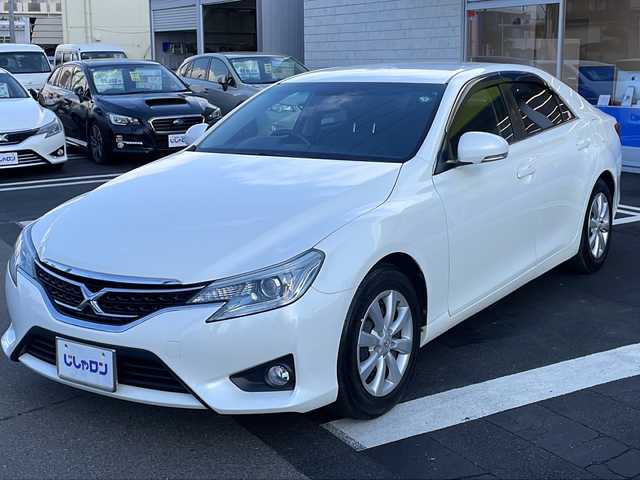 トヨタ マークＸ 250G Fパッケージ 長野県 2015(平27)年 5万km ホワイトパールクリスタルシャイン (株)IDOMが運営する【じしゃロン長野店】の自社ローン専用車両になります/こちらは現金またはオートローンご利用時の価格です。自社ローンご希望の方は別途その旨お申付け下さい./社外ナビ/ビルトインETC/ドライブレコーダー/社外フロアマット/MT付モードAT