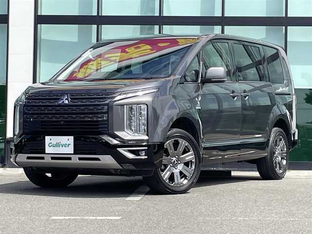 三菱 デリカＤ：５ ジャスパー 和歌山県 2021(令3)年 6.3万km アイガーグレーM/ダイヤモンドブラックマイカ 1オーナー/特別仕様車　/ジャスパー/社外ナビ /BT /フルセグ/ラジオ/USB/全方位カメラ/バックカメラ/ETC/両側パワースライドドア/e‐Assist/衝突被害軽減ブレーキシステム「FCM」/車線逸脱警報システム「LDW」/レーダークルーズコントロールシステム「ACC」/オートマチックハイビーム「AHB」/革巻きステアリング/パドルシフト/前後ドライブレコーダー/オートライト/社外フロアマット/純正アルミホイール/2列目チップアップシート/ハーフレザーシート/スマートキー×2/新車時保証書/取扱説明書