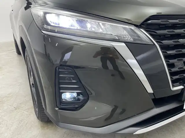 日産 キックス X ツートーンインテリアED 群馬県 2021(令3)年 4.4万km チタニウムカーキ プロパイロット　純正９型ナビ　フルセグＴＶ　全周囲カメラ デジタルインナーミラー シートヒーター　ステアリングヒーター　衝突被害軽減ブレーキ　レーンアシスト 前後ドラレコ　ＥＴＣ　スマートキー　禁煙