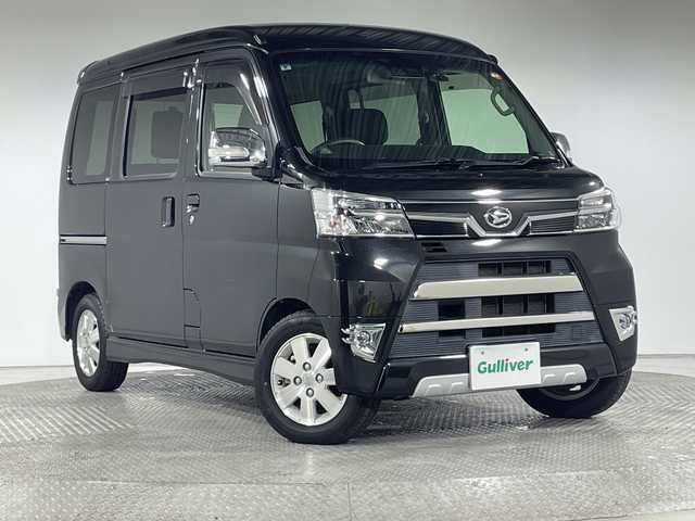 ダイハツ アトレー ワゴン カスタムターボRS LTD SAⅢ 神奈川県 2021(令3)年 2.6万km ブラックマイカメタリック ターボ/社外7型SDナビゲーション【AVN-LS01W】/フルセグ　CD DVD　AM FM Bluetooth　AUX/片側電動スライドドア/スマートアシストIII/衝突回避支援ブレーキ機能/衝突警報機能/車線逸脱警報/誤発進抑制機能/先行車発進お知らせ機能/オートハイビーム/トラクションコントロール/リアソナー/社外前後ドライブレコーダー/社外ETC/社外サス/LEDヘッドランプ/LEDフロントフォグランプ/オートライト/純正サイド/リアスポイラー/純正13インチアルミホイール/電格ウインカーミラー