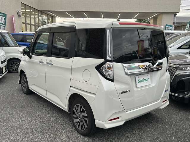 トヨタ ルーミー カスタムG 大阪府 2021(令3)年 2.5万km パールホワイトⅢ ワンオーナー/両側パワースライドドア/レーダークルコン/マルチテレインモニター/コーナーセンサー/前席シートヒーター/純正9インチSDナビ/　CD.DVD.BT.フルセグTV/スマートキー×2/プッシュスタート/TZドライブレコーダー/ビルトインETC/純正フロアマット/保証書.取説