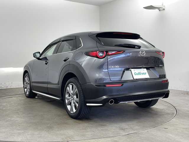 マツダ ＣＸ－３０ 20S プロアクティブツーリングセレ 兵庫県 2021(令3)年 3.7万km マシーングレープレミアムM ・i-Activsense/・スマートブレーキサポート/・レーンキープアシストシステム/・ディスタンス＆スピードアラート/・レーダークルーズコントロール/・前側方接近車両検知/・後側方接近車両検知/・BSM/・前後パーキングセンサー/・３６０°セーフティパッケージ/・360°モニター/・ドライバーモニタリング/・純正SDナビ＆フルセグ＆BT＆DVD＆HDMI/・HUD/・前席シートヒーター/・前席パワーシート/・運転席メモリーシート/・パワーバックドア/・ビルトインETC/・ステアリングリモコン/・ステアリングヒーター/・革巻きステアリング/・パドルシフト/・電子パーキング/・ブレーキホールド/・スマートキー/・スペアキー/・プッシュスタート/・アインドリングストップ/・横滑り防止装置/・純正18インチアルミホイール/・純正エアロ（フロント・サイド・リア）