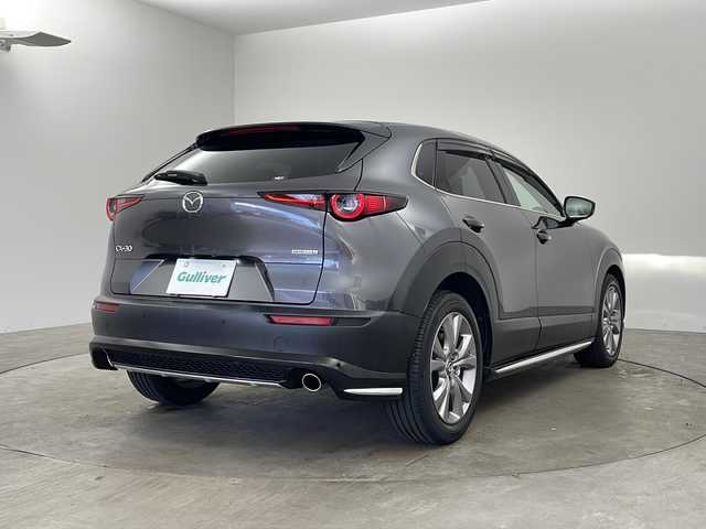 マツダ ＣＸ－３０ 20S プロアクティブツーリングセレ 兵庫県 2021(令3)年 3.7万km マシーングレープレミアムM ・i-Activsense/・スマートブレーキサポート/・レーンキープアシストシステム/・ディスタンス＆スピードアラート/・レーダークルーズコントロール/・前側方接近車両検知/・後側方接近車両検知/・BSM/・前後パーキングセンサー/・３６０°セーフティパッケージ/・360°モニター/・ドライバーモニタリング/・純正SDナビ＆フルセグ＆BT＆DVD＆HDMI/・HUD/・前席シートヒーター/・前席パワーシート/・運転席メモリーシート/・パワーバックドア/・ビルトインETC/・ステアリングリモコン/・ステアリングヒーター/・革巻きステアリング/・パドルシフト/・電子パーキング/・ブレーキホールド/・スマートキー/・スペアキー/・プッシュスタート/・アインドリングストップ/・横滑り防止装置/・純正18インチアルミホイール/・純正エアロ（フロント・サイド・リア）