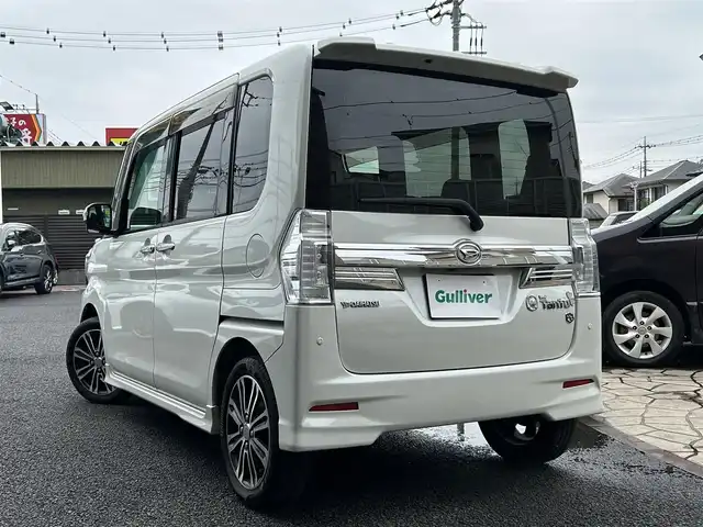 ダイハツ タント カスタム RS トップED SAⅡ 埼玉県 2015(平27)年 7万km パールホワイトⅢ 純正ナビ/バックカメラ/ターボ/両側パワースライドドア/LEDヘッドライト