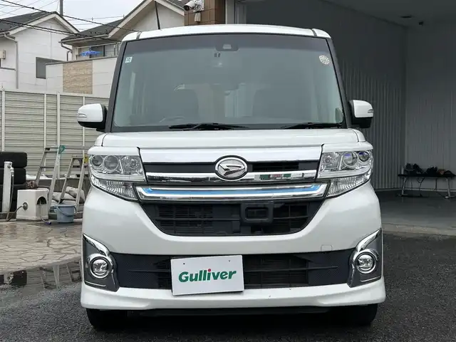 ダイハツ タント カスタム RS トップED SAⅡ 埼玉県 2015(平27)年 7万km パールホワイトⅢ 純正ナビ/バックカメラ/ターボ/両側パワースライドドア/LEDヘッドライト