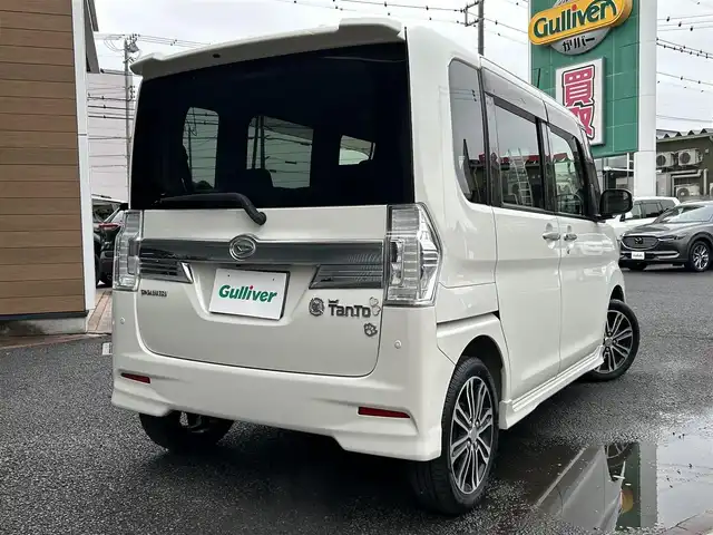 ダイハツ タント カスタム RS トップED SAⅡ 埼玉県 2015(平27)年 7万km パールホワイトⅢ 純正ナビ/バックカメラ/ターボ/両側パワースライドドア/LEDヘッドライト
