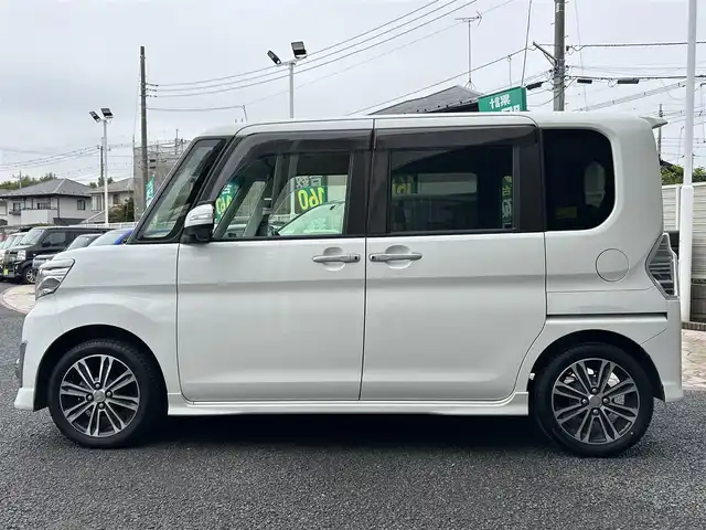 ダイハツ タント カスタム RS トップED SAⅡ 埼玉県 2015(平27)年 7万km パールホワイトⅢ 純正ナビ/バックカメラ/ターボ/両側パワースライドドア/LEDヘッドライト