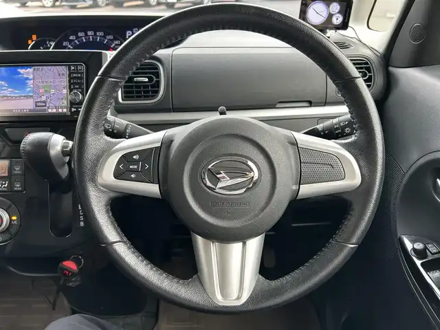 ダイハツ タント カスタム RS トップED SAⅡ 埼玉県 2015(平27)年 7万km パールホワイトⅢ 純正ナビ/バックカメラ/ターボ/両側パワースライドドア/LEDヘッドライト