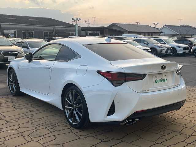 レクサス ＲＣ 350 Fスポーツ 宮崎県 2019(平31)年 3.2万km ホワイトノーヴァガラスフレーク オプションオレンジキャリパー　オプション３眼ＬＥＤ　純正ナビ　/フルセグＴＶ　バックカメラ　ＥＴＣ　ＢＳＭ　クリアランスソナー　/レザーシート　レーダークルーズ　ＥＴＣ　純正１９インチアルミ