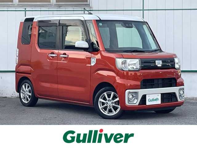 ダイハツ ウェイク L SA Ⅲ 山梨県 2018(平30)年 4.6万km パールホワイトⅢ/トニコオレンジメタリック 2トーン 純正ナビ/フルセグTV/DVD/バックカメラ/衝突軽減被害軽減システム/両側パワースライドドア/ドライブレコーダー/レーンキープアシスト/コーナーセンサー/両側パワースライドドア/ETC/オートライト/オートハイビーム/純正14インチアルミホイール