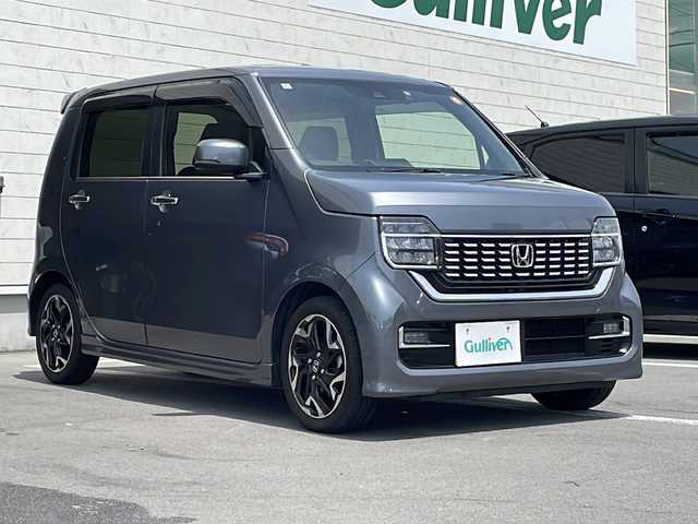 ホンダ Ｎ ＷＧＮ カスタム Lターボ ホンダS 静岡県 2022(令4)年 5.7万km シャイニンググレーM 社外ナビ/地デジTV/社外CD/DVD/Bluetooth/バックカメラ/ホンダセンシング/レーダークルーズコントロール/レーンアシスト/ハーフレザー/シートヒーター/純正15インチAW/前後ドライブレコーダー/LEDフォグランプ/スマートキー/ビルトインETC