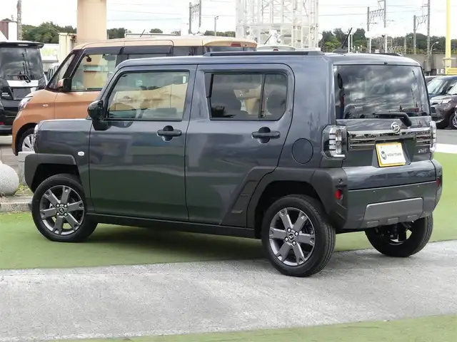 ダイハツ タフト G ダーククロムベンチャー 千葉県 2025(令7)年 0.1千km クロムグレーメタリック 届出済未使用車/登録時走行5km/スカイフィールトップ/シートヒーター前席/アイドリングストップ/スマートアシスト/衝突警報機能/衝突回避支援ブレーキ機能/ブレーキ制御付誤発進抑制機能/車線逸脱警報機能/路外逸脱警報機能/ふらつき警報/先行車発進お知らせ機能/標識認識機能/全車速追従機能付オートクルーズコントロール/レーンキープコントロール/オートハイビーム/アダプティブドライビングビーム/電動パーキングブレーキ/オートブレーキホールド/LEDヘッドライト/フォグライト
