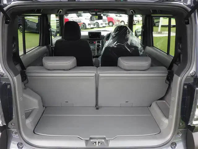 ダイハツ タフト G ダーククロムベンチャー 千葉県 2025(令7)年 0.1千km クロムグレーメタリック 届出済未使用車/登録時走行5km/スカイフィールトップ/シートヒーター前席/アイドリングストップ/スマートアシスト/衝突警報機能/衝突回避支援ブレーキ機能/ブレーキ制御付誤発進抑制機能/車線逸脱警報機能/路外逸脱警報機能/ふらつき警報/先行車発進お知らせ機能/標識認識機能/全車速追従機能付オートクルーズコントロール/レーンキープコントロール/オートハイビーム/アダプティブドライビングビーム/電動パーキングブレーキ/オートブレーキホールド/LEDヘッドライト/フォグライト