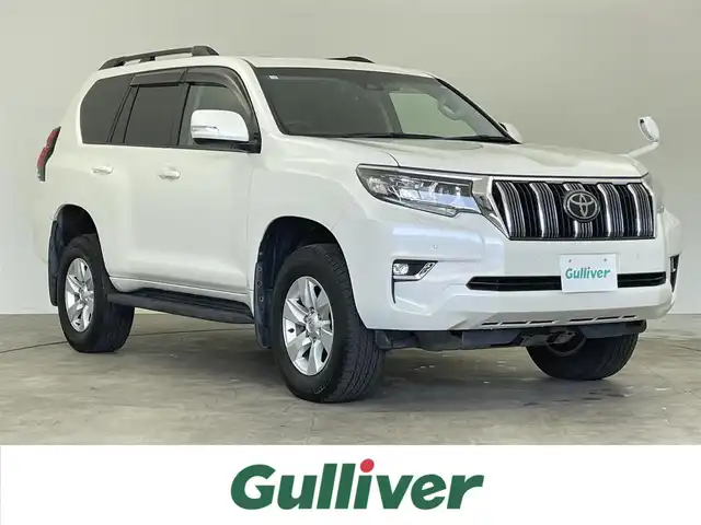 トヨタ ランドクルーザー プラド TX 千葉県 2018(平30)年 6.4万km ホワイトパールクリスタルシャイン ワンオーナー/4WD/Toyota Safety Sense/・プリクラッシュセーフティシステム/・レーダークルーズコントロール/・レーンディパーチャーアラート/・オートマチックハイビーム/ディーラー純正SDナビ/（CD/DVD/Bluetooth/フルセグ）/バックカメラ/サンルーフ/ビルトインETC/プッシュスタート/オートエアコン/オートライト/純正ドライブレコーダー/IDLEUP機能/2ndSTART機能/ルーフレール/サイドステップ/ステアリングスイッチ/純正フロアマット/純正17インチAW/LED/トノカバー/スペアキー×1