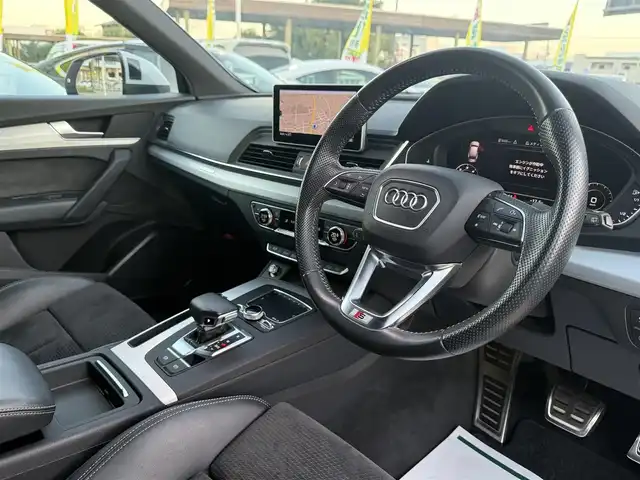 アウディ Ｑ５ 40TDIクワトロ Sライン 香川県 2019(令1)年 5.2万km パール メーカーナビ/フルセグ/全方位カメラ/バーチャルコクピット/ハーフレザーシート/前席パワーシート/全席シートヒーター/純正19インチアルミ/LEDヘッドライト/コーナーセンサー/スマートキー/パーキングアシスト/純正前後ドライブレコーダー/パワーバックドア/インテリジェントグライディング/エフィシェンシアシスト/ビルトインETC2.0