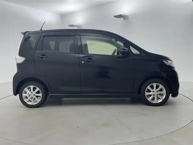 三菱 ｅＫカスタム G 福井県 2013(平25)年 11.7万km アメジストブラック 社外ナビ/シートヒーター/バックカメラ/AAC/純正アルミホイール/スマートキー/プッシュスタート/フォグランプ/革巻きステアリング/純正フロアマット/ウインカーミラー