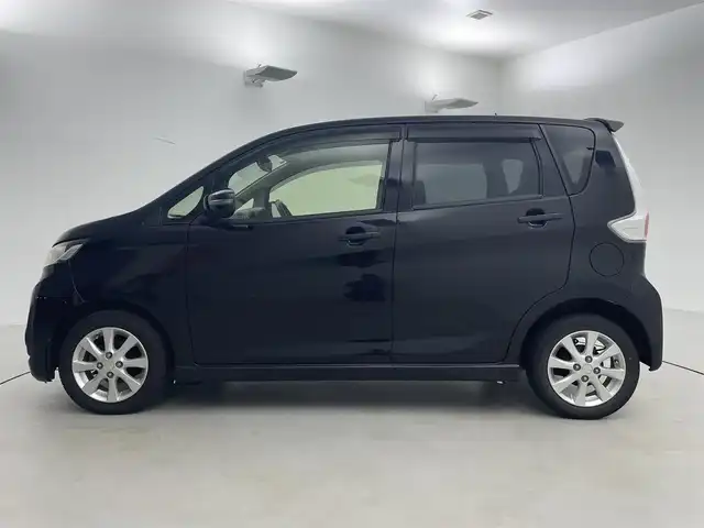 三菱 ｅＫカスタム G 福井県 2013(平25)年 11.7万km アメジストブラック 社外ナビ/シートヒーター/バックカメラ/AAC/純正アルミホイール/スマートキー/プッシュスタート/フォグランプ/革巻きステアリング/純正フロアマット/ウインカーミラー