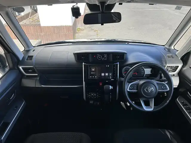 トヨタ ルーミー カスタムG 静岡県 2021(令3)年 4.8万km ブラックマイカメタリック 純正9インチディスプレイオーディオ/（Bluetooth/フルセグTV/AppleCarPlay/AndroidAuto）/保証書/取扱説明書/スマートキー/スペアキー/追従クルーズコントロール/全周囲カメラ/ビルトインETC/前後ドラレコ/両側電動スライド/前席シートヒーター/オートライト/オートハイビーム/LEDヘッドライト/LEDフォグランプ/純正14AW