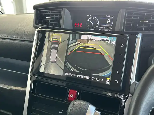 トヨタ ルーミー カスタムG 静岡県 2021(令3)年 4.8万km ブラックマイカメタリック 純正9インチディスプレイオーディオ/（Bluetooth/フルセグTV/AppleCarPlay/AndroidAuto）/保証書/取扱説明書/スマートキー/スペアキー/追従クルーズコントロール/全周囲カメラ/ビルトインETC/前後ドラレコ/両側電動スライド/前席シートヒーター/オートライト/オートハイビーム/LEDヘッドライト/LEDフォグランプ/純正14AW