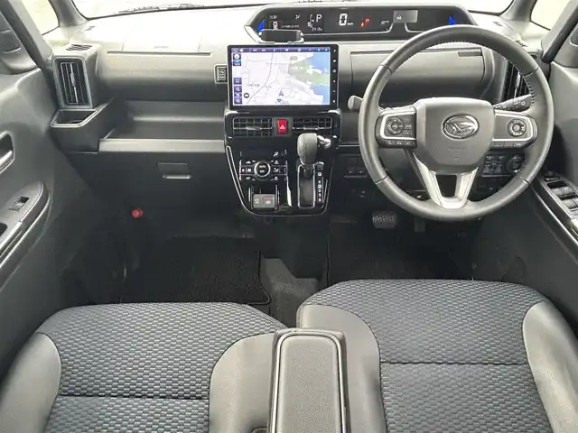 ダイハツ タント カスタム RS 長崎県 2023(令5)年 0.3万km クロムグレーメタリック 純正ナビ（ＡＭ／ＦＭ／フルセグ／ＢＴ／ＳＤ／ＨＤＭＩ）/パノラマモニター/レーダークルーズコントロール/スマートアシスト/ドライブレコーダー前方/ビルトインＥＴＣ/シートヒーター前席/両側パワースライドドア/コーナーセンサー/アイドリングストップ/純正フロアマット/純正15インチアルミホイール/保証書/取扱説明書