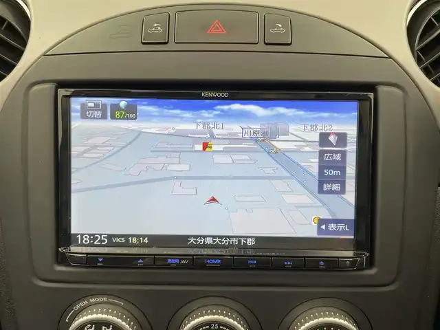 マツダ ロードスター S RHT 大分県 2010(平22)年 6.1万km ブリリアントブラック RECAROシート/車高調/ストラットタワーバー/ADVAN製アルミホイル17インチ/社外SDナビ（MDV-D307BT）/　BT/CD/DVD/ワンセグ/バックカメラ/USB入力端子/MTモード/シートヒーター/パドルシフト/ステアリングスイッチ/革巻ステアリング/ETC