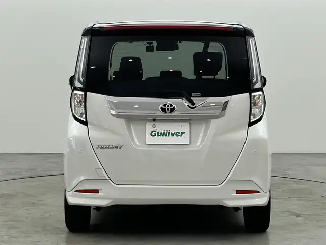 トヨタ ルーミー カスタムG 福岡県 2023(令5)年 3.8万km ブラックマイカメタリック/パールホワイト2トーン 純正９型ディスプレイオーディオ（ＢＴ，フルセグＴＶ）　/全方位カメラ　/ビルトインＥＴＣ　/前後ドラレコ　/ＡＣＣ　/コーナーセンサー　/衝突軽減ブレーキ　/両側電動スライドドア　/シートヒーター　/社外１５インチＡＷ