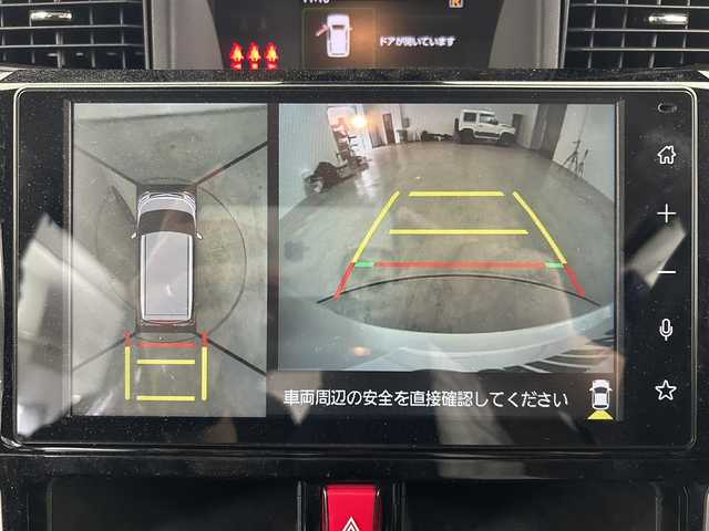 トヨタ ルーミー カスタムG 福岡県 2023(令5)年 3.8万km ブラックマイカメタリック/パールホワイト2トーン 純正９型ディスプレイオーディオ（ＢＴ，フルセグＴＶ）　/全方位カメラ　/ビルトインＥＴＣ　/前後ドラレコ　/ＡＣＣ　/コーナーセンサー　/衝突軽減ブレーキ　/両側電動スライドドア　/シートヒーター　/社外１５インチＡＷ
