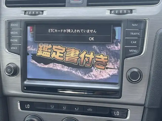 フォルクスワーゲン ゴルフ TSI コンフォートライン プレミアムED 愛知県 2015(平27)年 6.9万km 青Ｍ ワンオーナー　/DiscoverPro  /フルセグ　/ビルトインETC /バックカメラ　/ステアリングスイッチ　/ドライブレコーダー　/アダプティブクルーズコントロール　/HIDヘッド　/パドルシフト　/スマートエントリー　/プッシュスタート　/オートライト　/保証書　/説明書　