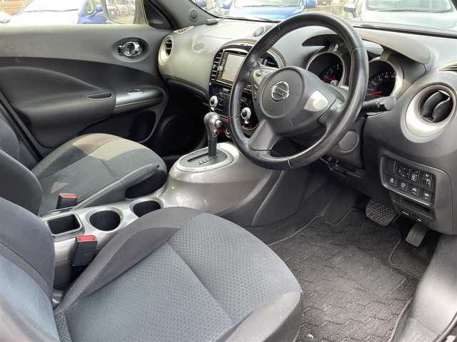 日産 ジューク 15RX Vセレクション 静岡県 2017(平29)年 9.8万km ナイトベールパープル エマージェンシーブレーキ/レーンアシスト/純正メモリナビ・フルセグTV/DVD/CD/SD/USB/Bluetooth/バックカメラ/純正17インチアルミホイール/ETC/スマートキー/プッシュスタート/新車時保証書/取扱説明書