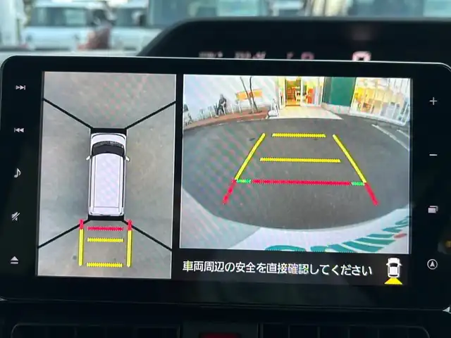 ダイハツ タント カスタム RS 静岡県 2022(令4)年 1.6万km シャイニングホワイトパール SDナビ（フルセグTV、BT接続、CDチェンジャー、DVD再生機能）/全方位カメラ/クルーズコントロール（追従走行：有）/ドライブレコーダー/純正フロアマット/前後コーナーセンサー/LEDヘッドライト/D+N席シートヒーター/純正フロアマット/純正アルミホイール/ベンチシート/両側パワースライドドア/ABS/横滑り防止装置/レーンキープアシスト/盗難防止装置/オートライト/オートマチックハイビーム/W+サイドエアバッグ/カーテンエアバッグ/衝突軽減システム