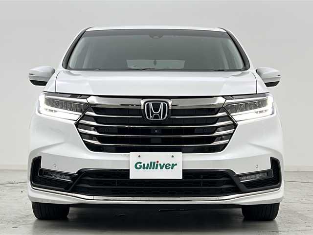 ホンダ オデッセイ ハイブリッド e:HEVアブソルート EX 宮城県 2021(令3)年 6.2万km プラチナホワイトパール 禁煙車/ワンオーナー/ホンダセンシング/・衝突軽減ブレーキ/・アダプティブクルーズコントロール/・ブラインドスポットインフォメーション/・車線維持支援システム/・標識認識機能/全方位カメラ/両側パワースライドドア/電動リアゲート/純正10インチSDナビ/・CD/DVD/BT/USB/HDMI/SD/フルセグTV/前席パワーシート/革巻きステアリング/ステアリングスイッチ/電動パキングスイッチ/純正ドライブレコーダー（F/R）/ビルトインETC2.0/プッシュスタート/スマートキー/スペアキー/LEDヘッドライト/LEDフォグランプ/純正18インチアルミホイール/純正フロアマット/ドアバイザー