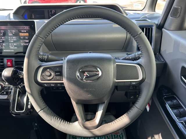 ダイハツ タント カスタム RS 福岡県 2019(令1)年 1万km ブラックマイカメタリック/ファイアークォーツレッドメタリック 2トーン ワンオーナー/純正9インチナビ/　（AM/FM/CD/DVD/iPod/SD/BT/HDMI/TV）/アラウンドビュー/両側パワースライドドア/スマートアシスト/　・横滑り防止装置/　・衝突被害軽減システム/純正ドライブレコーダー（前後）/運転席ロングスライド/シートヒーター（D席＋N席）/コーナーセンサー（前後）/ETC/LEDライト/フォグランプ/ステアリングスイッチ/電格ミラー/純正マット/ドアバイザー