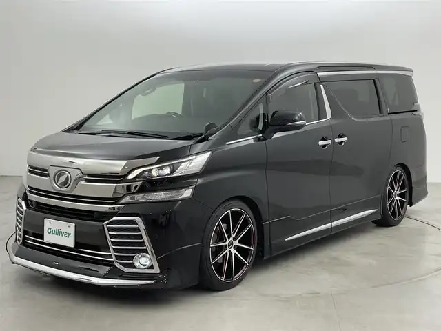 トヨタ ヴェルファイア Z Gエディション 福岡県 2016(平28)年 6.2万km ブラック モデリスタフルエアロ　/後席モニター　/純正ナビ　/Ｂカメラ　/ビルトインＥＴＣ　/ＡＣＣ　/コーナーセンサー　/衝突軽減ブレーキ　/ＰＫＳＢ　/ＭＴモード付き　/両側電動スライドドア　/ステアリングヒーター　/パワーシート