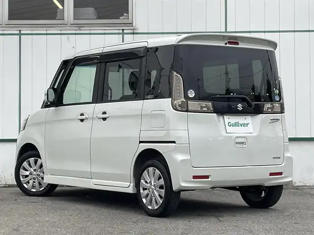 スズキ スペーシア カスタム XS 山梨県 2014(平26)年 3.5万km パールホワイト 純正メモリナビ/Bluetooth接続/ワンセグTV/バックカメラ/片側電動スライドドア/ステアリングスイッチ/サイドバイザー/フォグランプ/スマートキー/スペアキー1本/取扱説明書/保証書